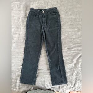 PacSun Women's Corduroy Ankle Jeans - Charcoal
